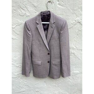 Blazer brown check pattern wool